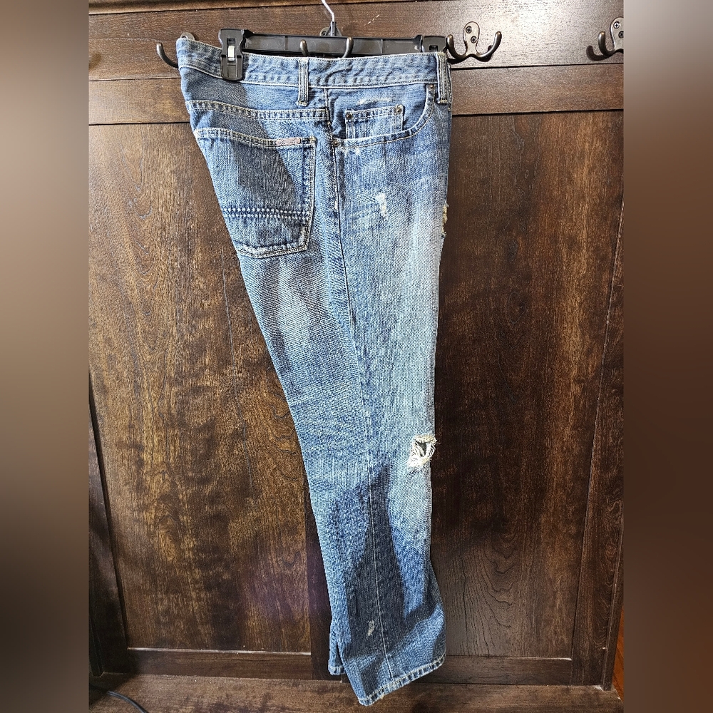 Kenneth Cole Blue Straight Denim Jeans Timeless Style